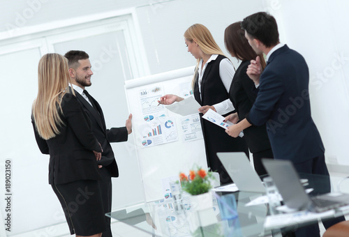 Business people at presentation in office