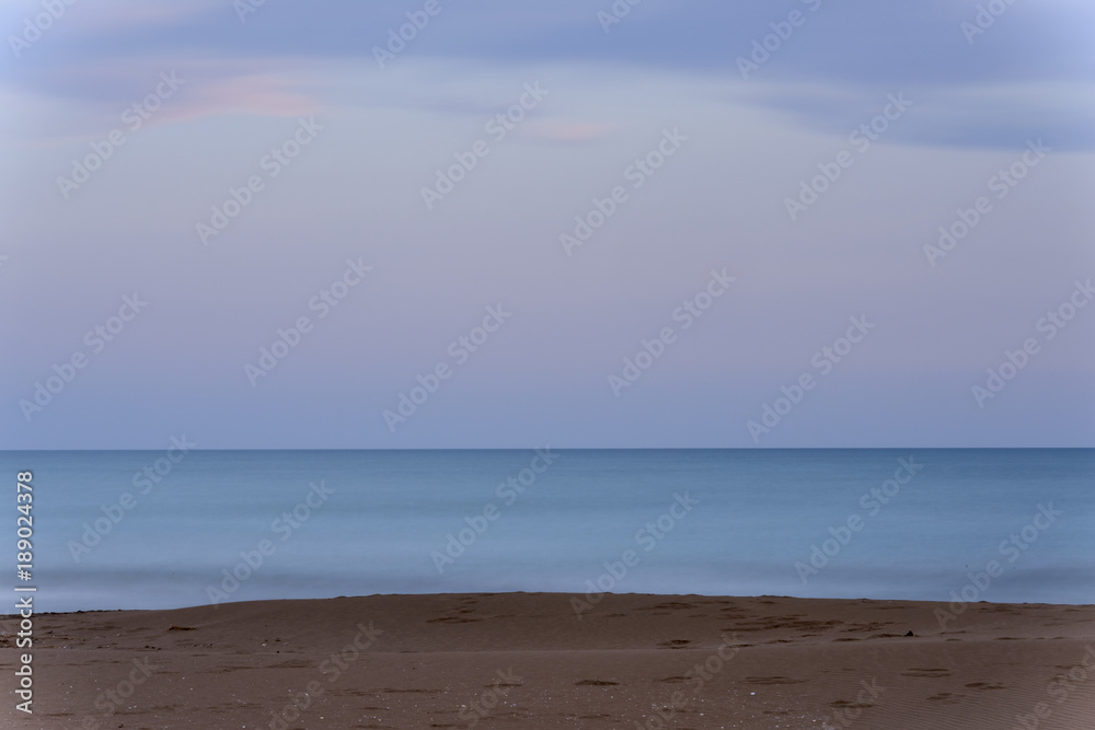 Paisaje marino en la costa del mar Mediterráneo. España