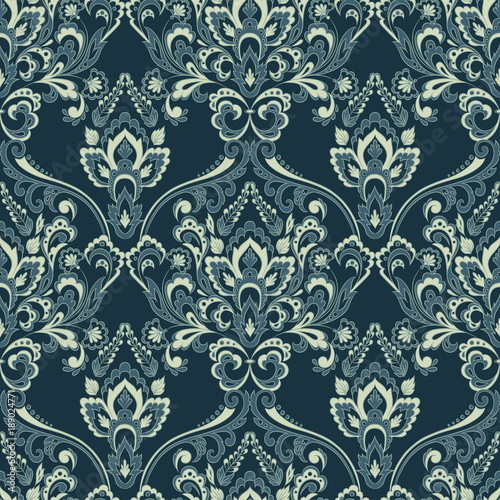 vintage floral seamless patten. Classic Baroque wallpaper