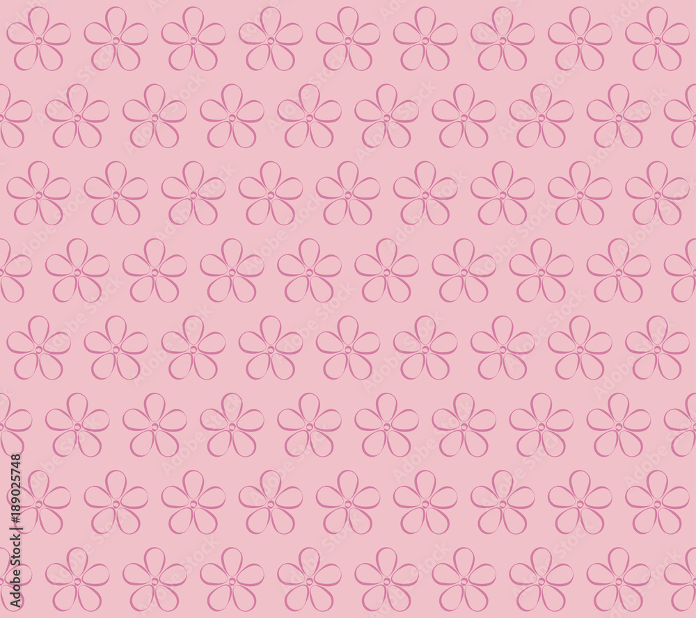 Seamless floral pattern.  Cherry blossoms. Blooming cherry.