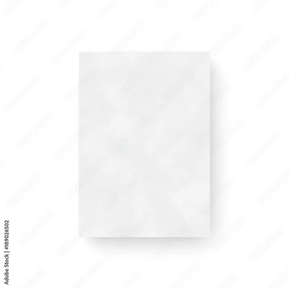 Empty paper letter white sheet template. Paper and carton texture. Paper surface canvas. Vector illustration isolated on white background Empty paper letter white sheet template. Paper and carton texture. Paper surface canvas. Vector illustration isolated on white background