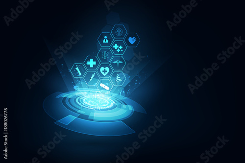 medical health care science innovation concept pattern background