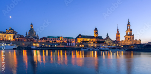 Dresden cityscape during sunset
