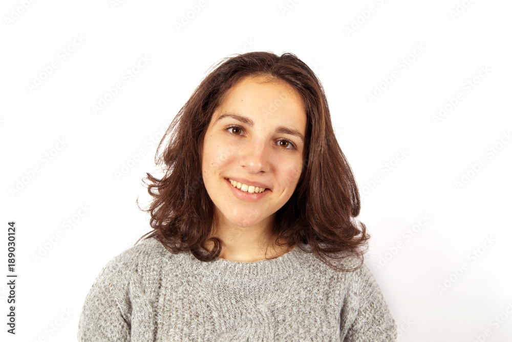 Portrait of a young smiling woman Portrait of a young smiling woman