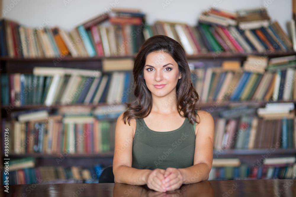 Beautiful young female student Beautiful young female student
