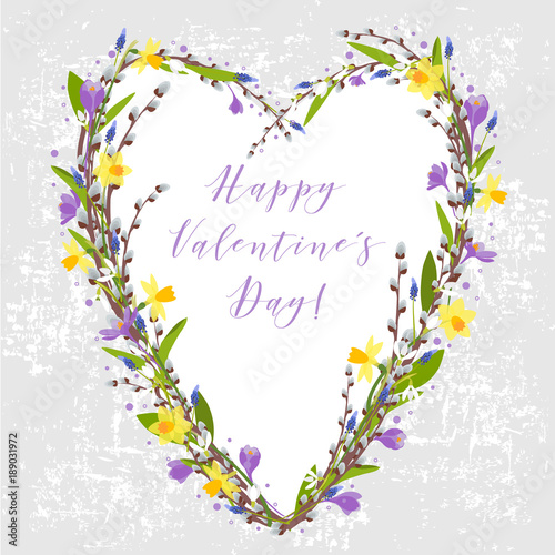 Vector card for valentine's day.