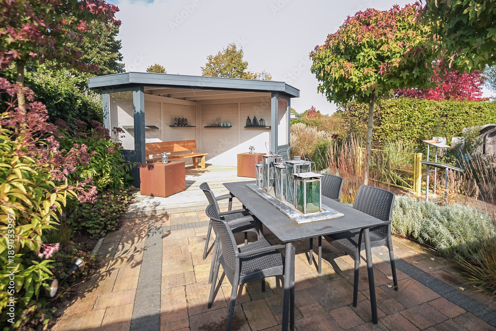 Characteristic gazebo with opportunity to relax Characteristic gazebo with opportunity to relax