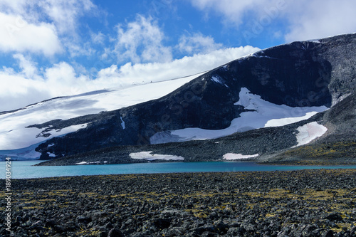 glacier at jotunheimen in norway