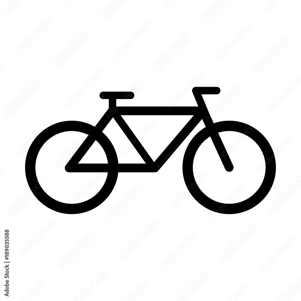 Sport equipment simple bicycle icon Sport equipment simple bicycle icon