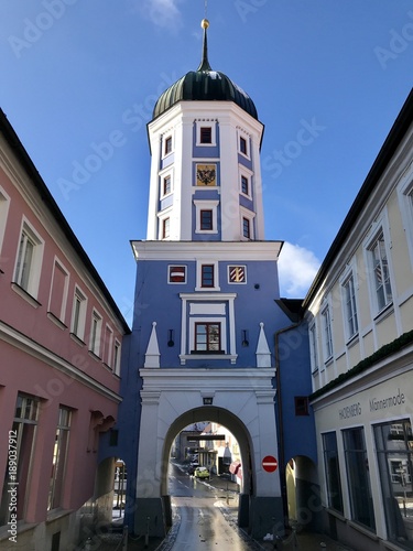 Stadttor in Burgau, Schwaben (Bayern) photo