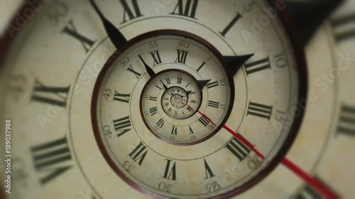 Droste effect clock
