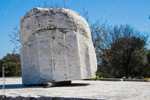 Sancturay of Nemesis at Rhamnous in north- east Attica in Greece. Two temples to Nemesis and Themis can be found at the site (4th century BC) photo