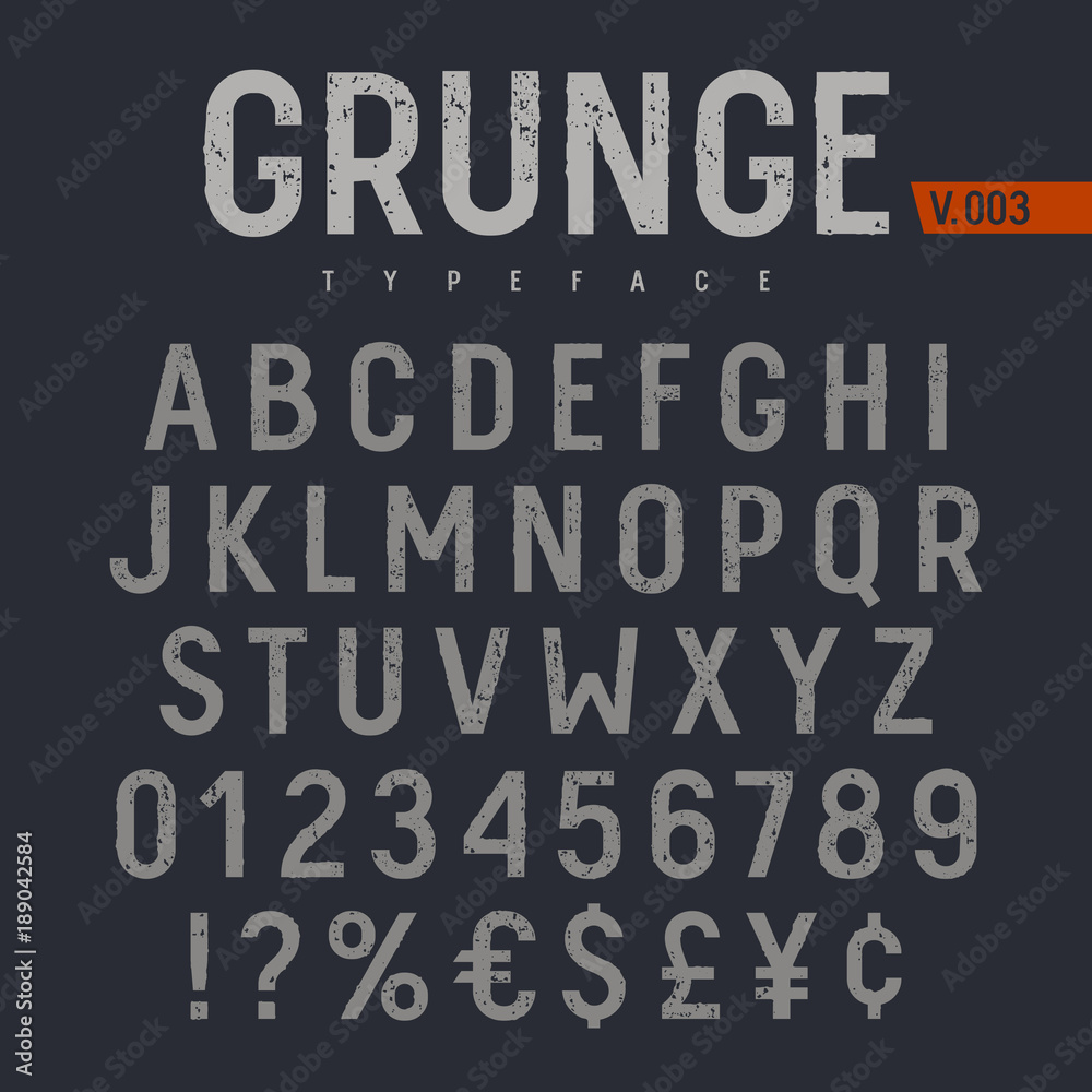 Grunge Font 005 Grunge Font 005