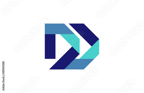 DD Ribbon letter Logo