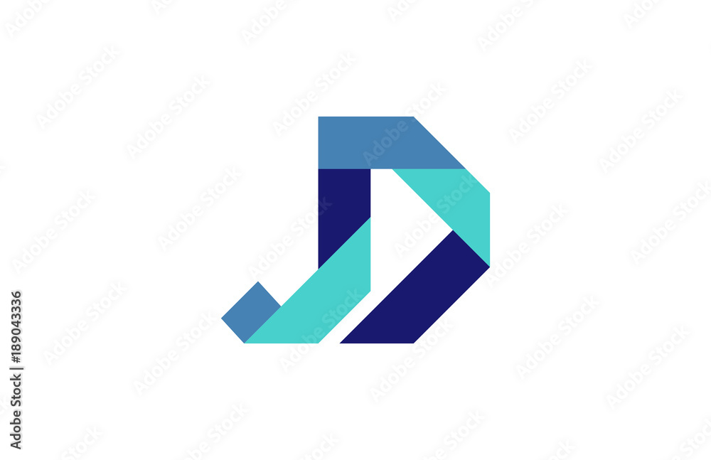 JD Ribbon letter Logo JD Ribbon letter Logo