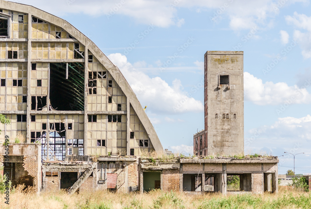 Old abandoned factory building in Novi Sad Old abandoned factory building in Novi Sad