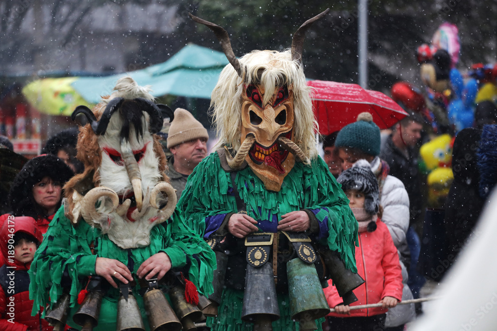 Festival of the Masquerade Games Surova in Breznik, Bulgaria.