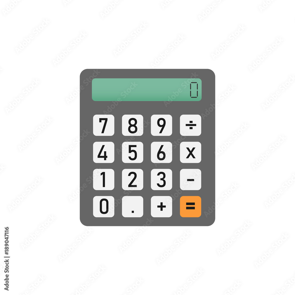 calculator for mathematics on white background calculator for mathematics on white background
