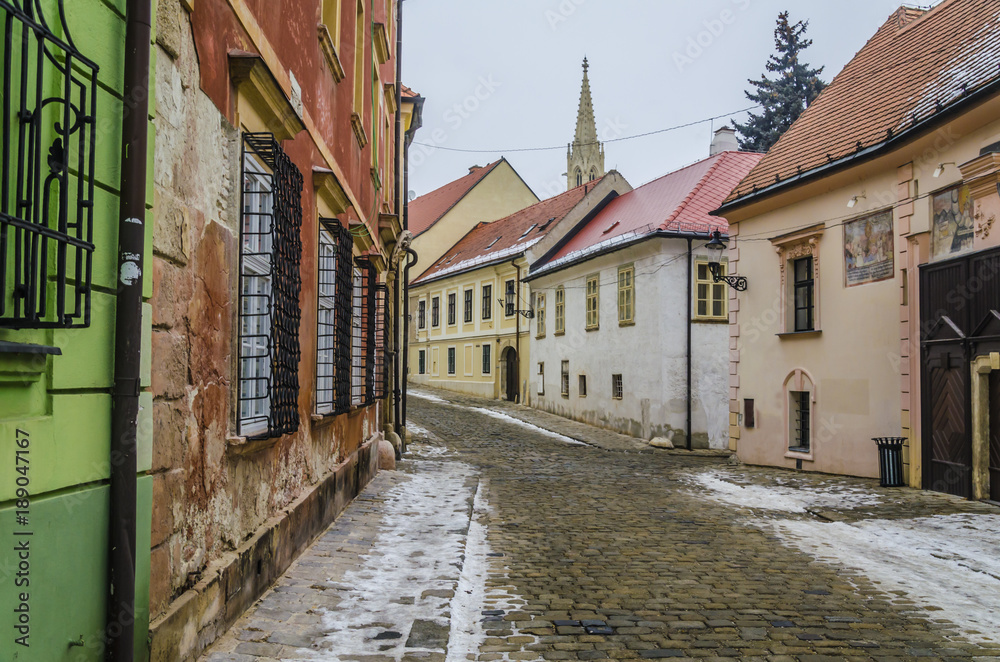 street of the historical center of Bratislava