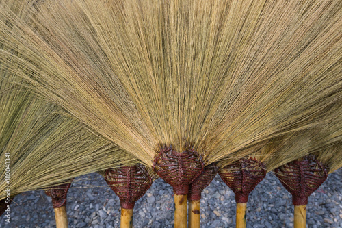 Close up brooms for selling in Thailand