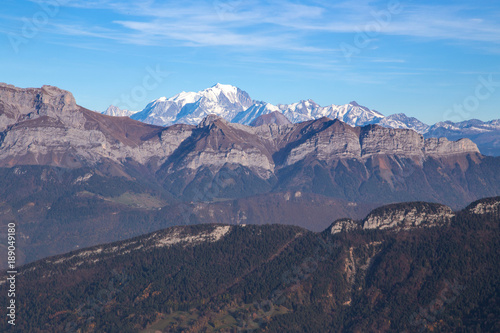 Vue sur le Mont-Blanc © L.Bouvier