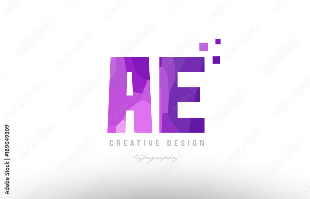 ae a e pink alphabet letter logo combination with squares ae a e pink alphabet letter logo combination with squares