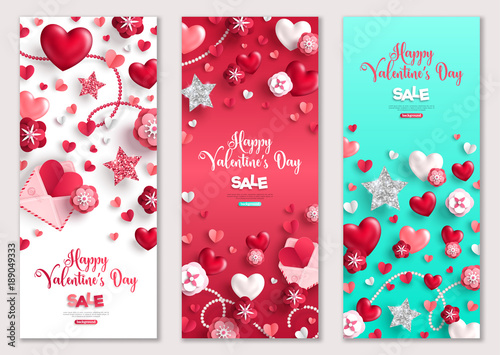 Valentines Day vertical cards