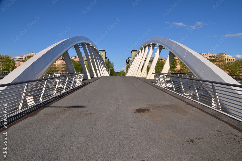 Music Bridge - Armando Trovajoli, crossing the river Tiber connecting the Olympic stadium on the west bank of the Monte Mario with the Quartiere Flaminio
