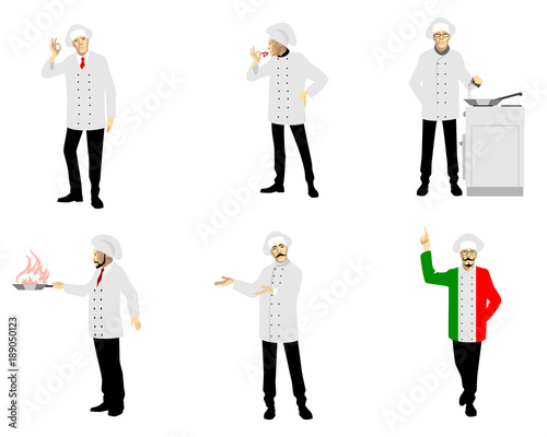 Set of chefs
