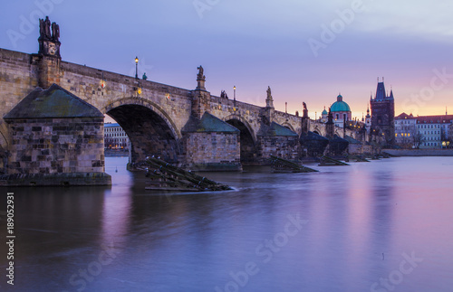 Charles Bridge, one of the famous places of the world. Prague, the Czech Republic  © vitaprague