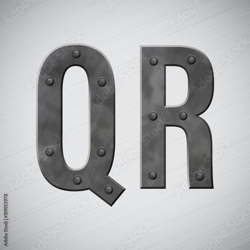 Metal letters