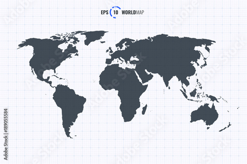 Vector Hi-ResWorld Map Template