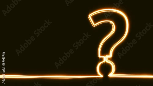 Question Mark neon lights