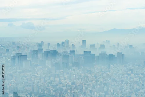 Obraz Tokio otoczone mgiełką