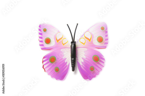 Colourful butterfly isolated on white background © Elnur