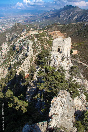 Castle in Mountains Northern Cyprus