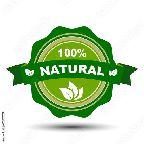 100 percent natural – stock vector