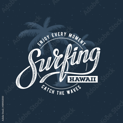 Surfing Hawaii Blue