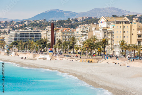 France Nice Mediterranean beach © vichie81