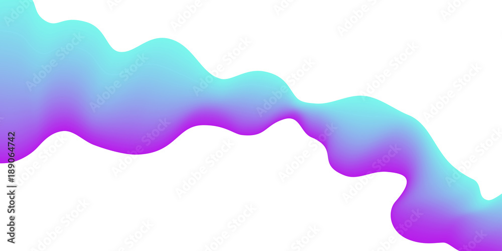 Abstract wave on white background, vector