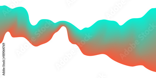 Abstract wave on white background  vector