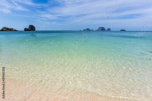 Crystal clear water at Railay Beach, Krabi, Thailand.