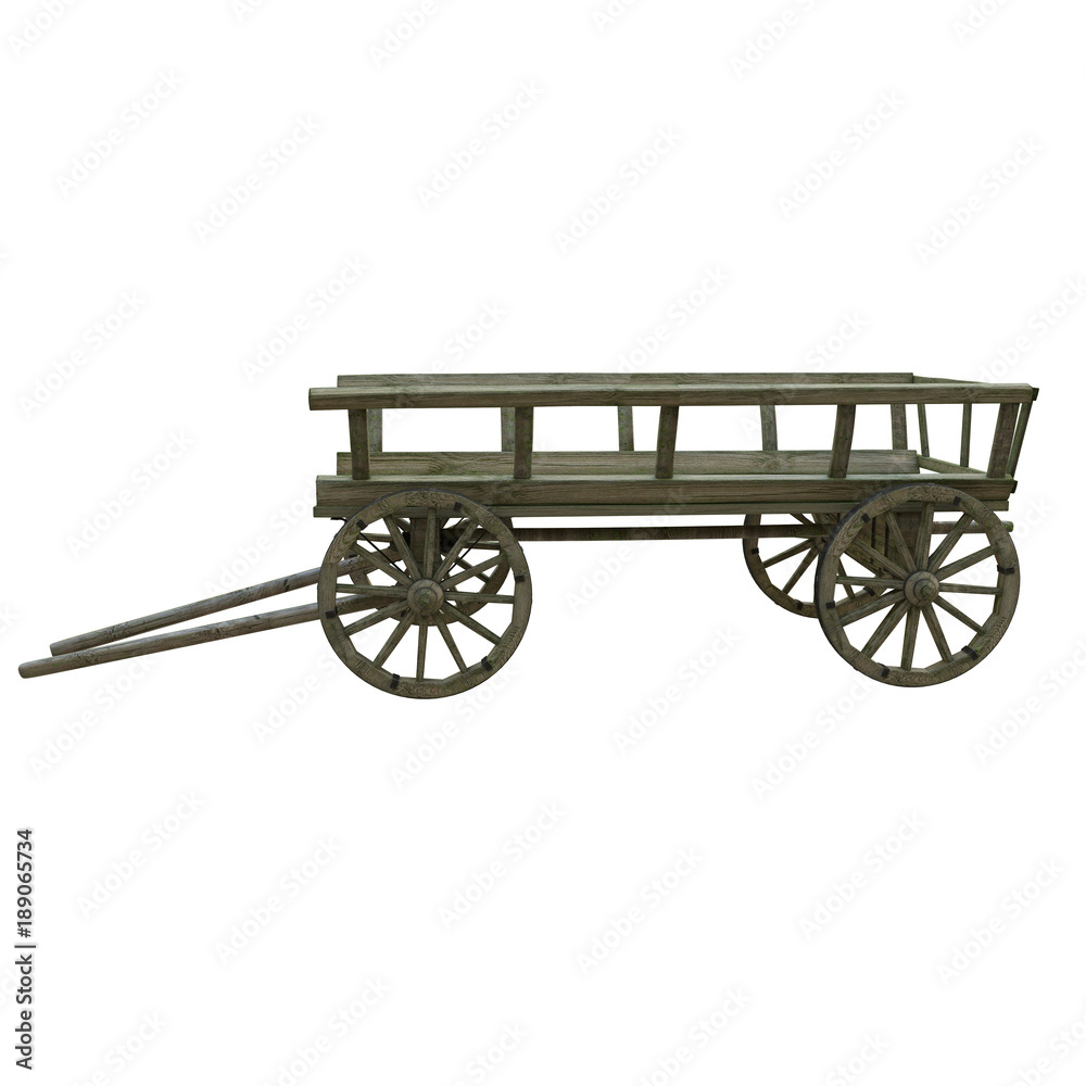 Fototapeta premium wooden cart