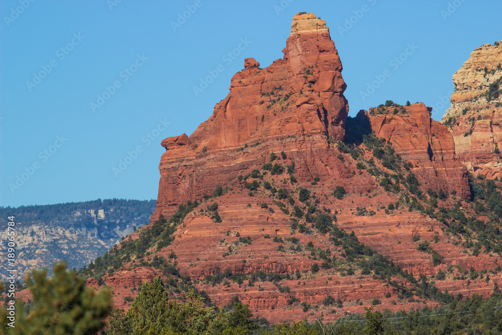 Red Rock Formation In Arizona High Desert