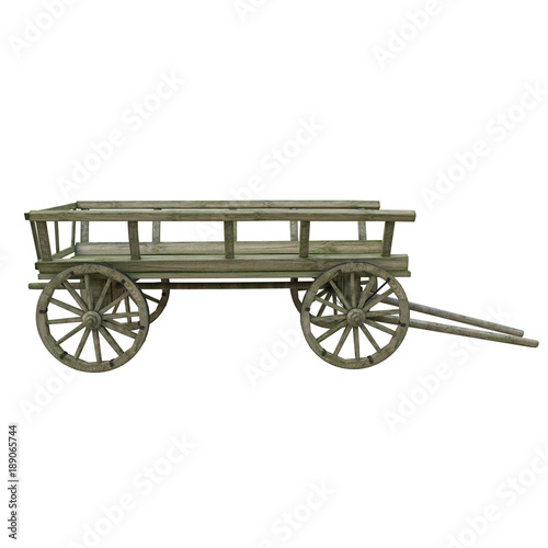 wooden cart