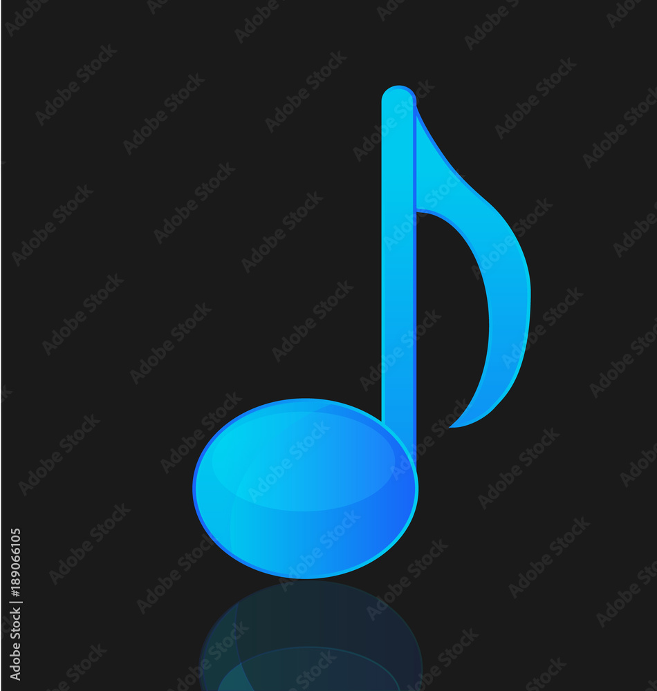 Musical note isolated vector Musical note isolated vector