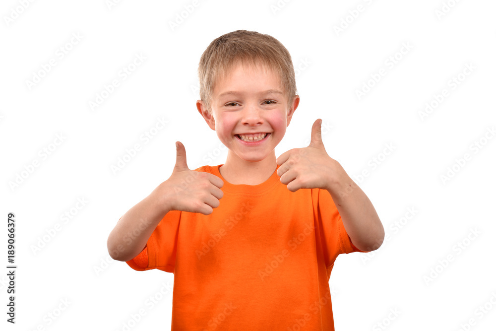 Happy cheerful boy. Portrait of a teenager. A boy on a white background. An emotional person. Happy cheerful boy. Portrait of a teenager. A boy on a white background. An emotional person.