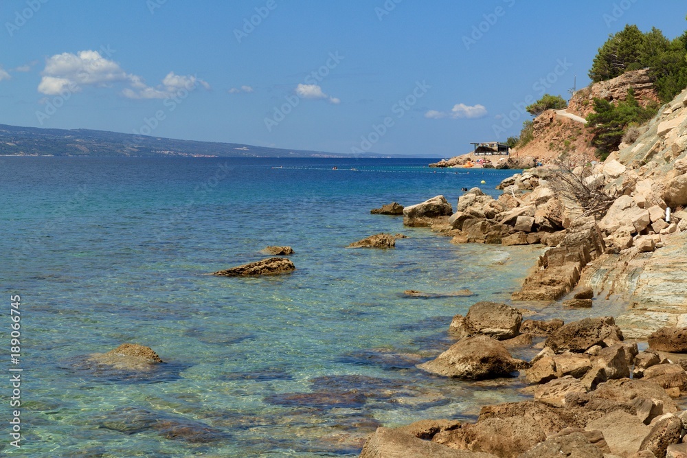 Beautiful view of the Adriatic Sea in Croatia, Southern Dalmatia