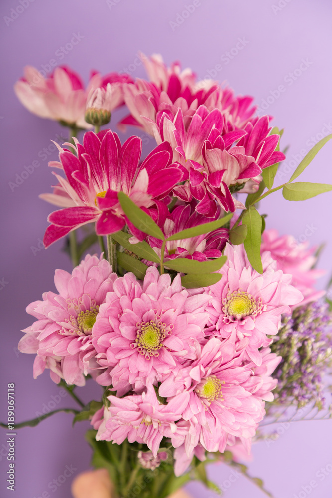 Pink and purple flowers bouquet Pink and purple flowers bouquet