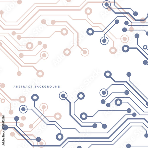 Circuit board, technology background. Vector illustration. EPS 10